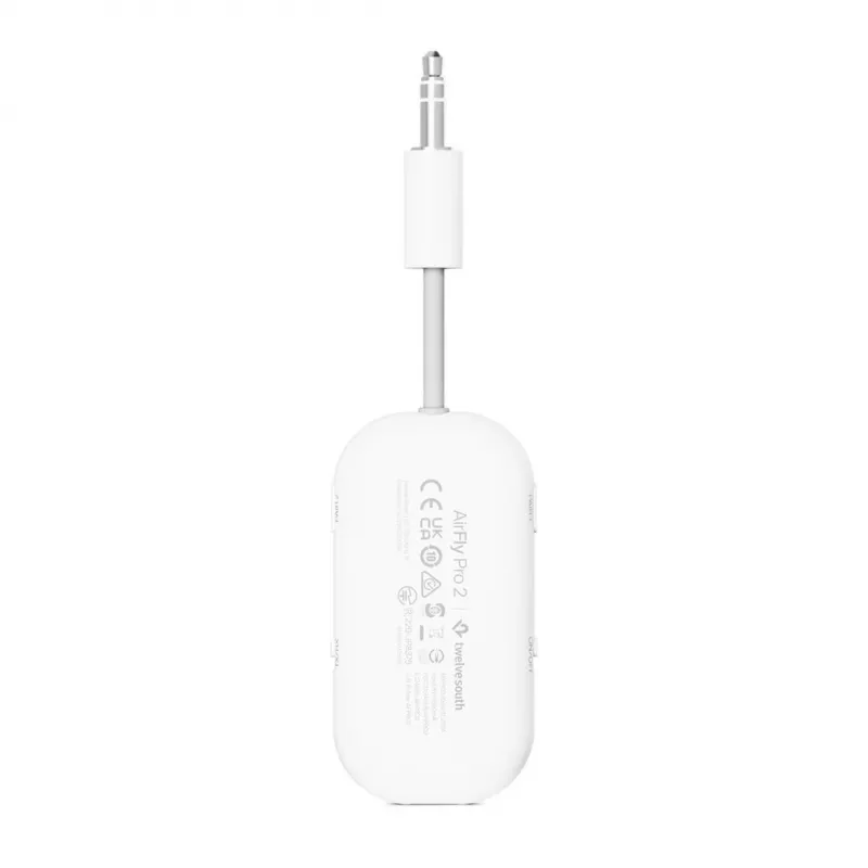 Twelve South AirFly Pro 2 Bluetooth-audioadapter, wit