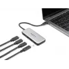DeLOCK 64261 USB 3.2 Gen 1 Type-C hub 10000 Mbit/s zwart grijs