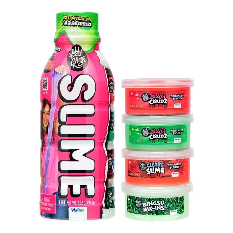 Slijmset WECOOL Compound Kings – gemengde slijmflessen, meerkleurige mix
