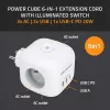 Stekkerdoos QOLTEC 52548 met 3× AC-stopcontacten en USB-aansluiting