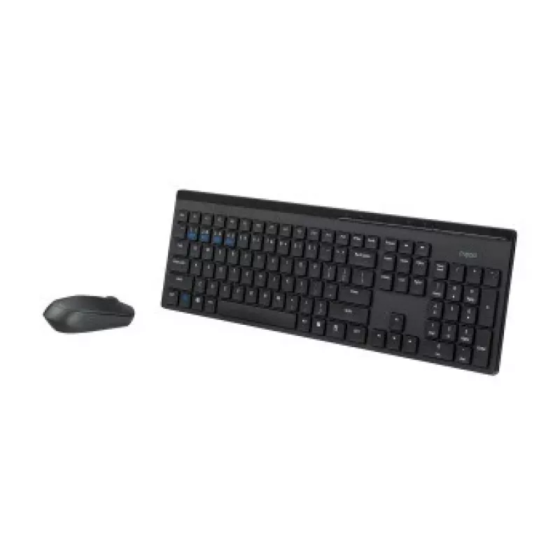 Rapoo 8110M draadloze multi-mode toetsenbord-en-muisset, zwart