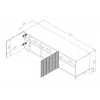 Cama RTV-kast PAFOS 150x42x52 wit mat