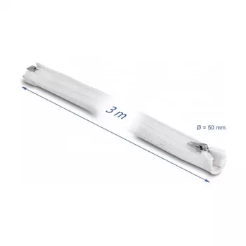 Gevlochten slang DeLOCK 20835 3 m x 50 mm wit