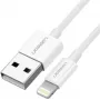 Ugreen kabel USB 2.0 A Lightning 2 m, 5 V / 2,4 A iPhone 7 / 7 plus / 6S / 6 / 6 Plus, iPhone 5s/5c/5, iPad Mini/Mini 2, iPad 1 m wit