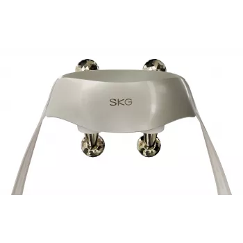 SKG H7 Ultra-E – gouden masskopjes, combinatiemassage, compressiemassage, kneedmassage, trilmassage, nek, schouders, goud, kunststof, knoppen, batterij