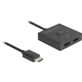 HDMI-switch DeLOCK 18901 144Hz zwart plastic 55x55x15mm