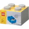LEGO bureaulade 4, opbergbox grijs, noppen