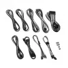 Cablemod interne voedingskabel CM-PRTS-FKIT-NKKW-R zwart wit