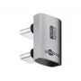 USB-C-adapter/koppeling Goobay 74446 zilver nikkel/goud-contacten