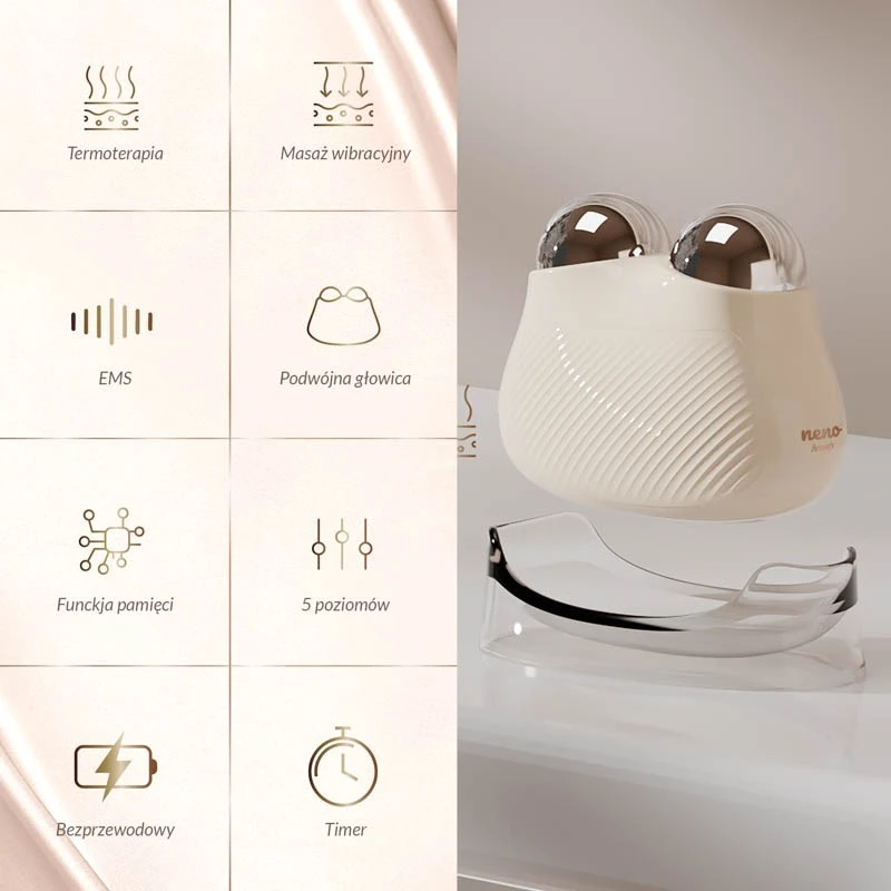 Neno Beauty Naya gezichtsmassageapparaat met EMS en thermotherapie