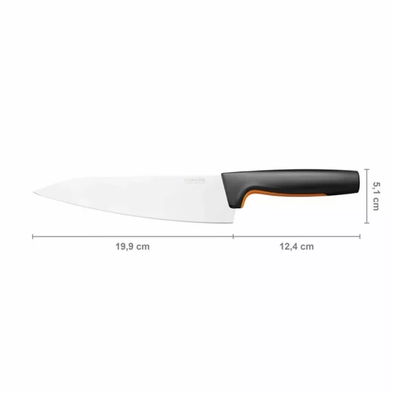 Fiskars 1057534 keukenmes roestvrij staal 1 stuk kokmes