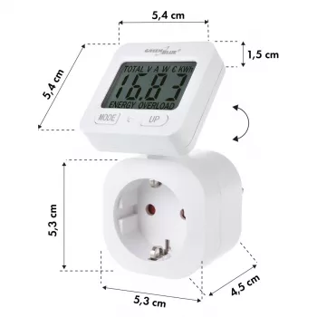 Wattmeter energiemeter GB615E GreenBlue