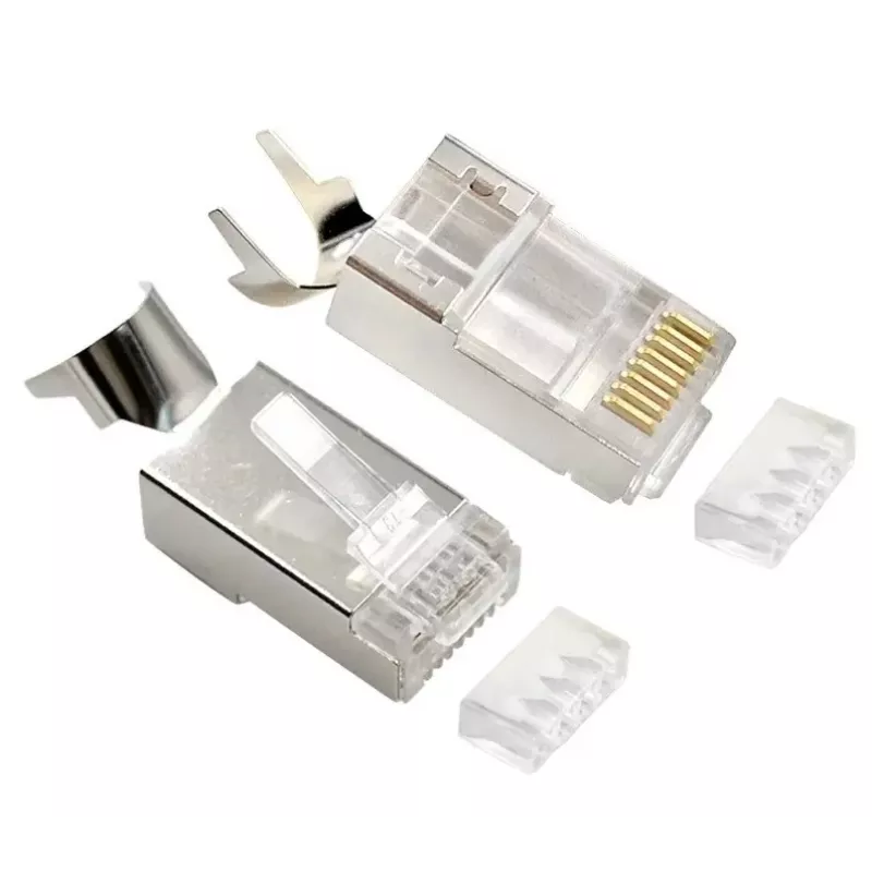 RJ45-stekker GEMBIRD CAT7 8P8C verguld 15µm FTP/SFTP 50-pack