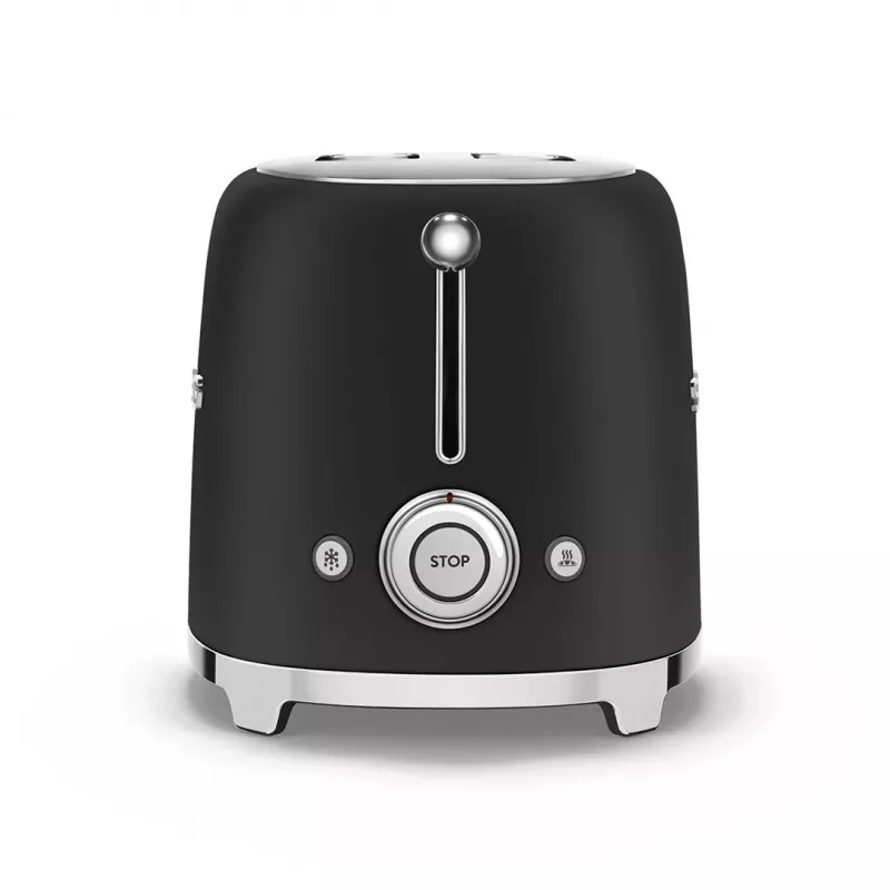 Toaster Smeg 50's Style TSF01BLMEU 2 sneetjes zwart roestvrijstaal