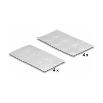 Montagepad DeLOCK 19089 klittenbandstippen rond 64 stuks wit