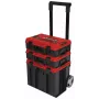 Gereedschapskoffer Einhell E-Case Tower zwart rood polypropyleen hittebestendig spatwaterdicht