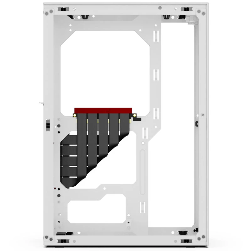 SSUPD Meshlicious Full Mesh PCIE 4.0 Edition Mini-ITX behuizing - wit
