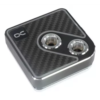Waterblok Alphacool Core 1 Aurora Carbon messing koper nikkel zwart 72mm