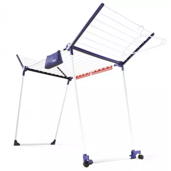 Staande wasdroger Leifheit Pegasus 200 — blauw/wit