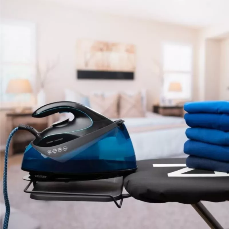 Strijkijzer Zelmer Aqua Steam ZIS5400 zwart-blauw