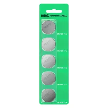Knoopcelbatterij Green Cell CR2430 3V — 5-pack