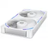 NZXT F280X RF-U28PN-W1 RGB 280 mm behuizingsventilator, 140 mm, 2400 rpm, 41 dB, wit