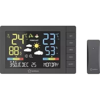 Renkforce digitaal weerstation zwart (RF-4883632)