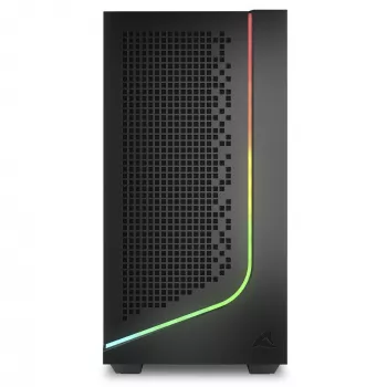 Pc-behuizing Sharkoon J1000 ARGB mATX — mid-tower Micro-ATX-behuizing met ARGB-verlichting
