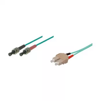 Patchkabel LWL duplex OM3 (multimode, 50/125) SC/ST, LSZH, omkeerbare polariteit, 3m, Good Connections®