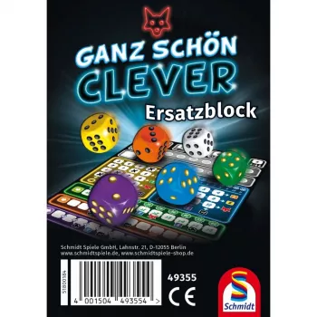 Vervangend scoreblok voor het bordspel G3 Ganz schön clever! (Reiseditie) vanaf 8 jaar
