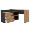 Hoekcomputertafel Topeshop DANY ANT/ART KPL L-vorm spaanplaat
