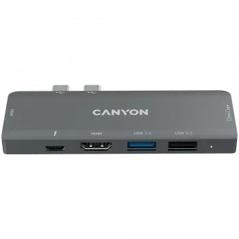 Canyon DS-5 USB 2.0 Type-C grijs SD-kaartlezer 60 Hz
