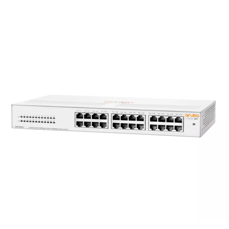 HPE Aruba Networking Aruba Instant On 1430 24G unmanaged L2 Gigabit Ethernet (10/100/1000) 1U wit