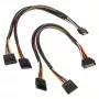 Akasa SATA-voedings-Y-kabel - 30cm 2-pack - kabel - digitaal/data