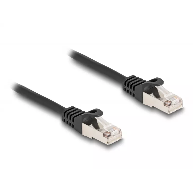 DeLOCK kabel RJ50 stekker naar RJ50 stekker S/FTP 0,5 m zwart
