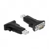 Seriële kabel DeLOCK 66286 USB Type-A DB-9 zwart 0,8 m