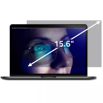 Kijkhoekfilter voor laptop QOLTEC 51052 — 15,6 inch (39,6 cm), 16:9, transparant, 345,4×194,3 mm