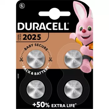 Duracell CR2025 lithium-knoopcel 3 V, 4-pack