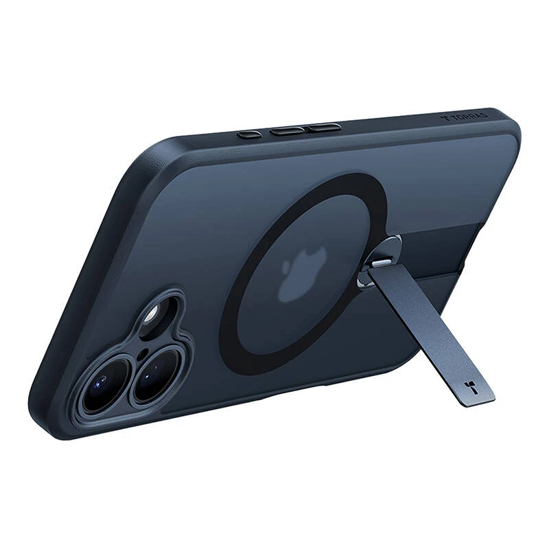 Torras Pstand Spin hoesje voor iPhone 16 (zwart)