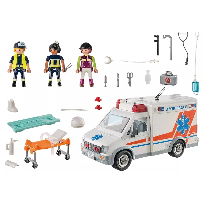 Speelgoedambulance PLAYMOBIL 71232 — meerkleurig, voor 4–10 jaar, AAA-batterij