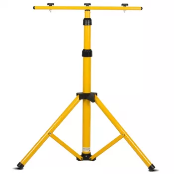 Statiev MACLEAN MCE583 in hoogte verstelbaar voor schijnwerpers, metalen frame, geel