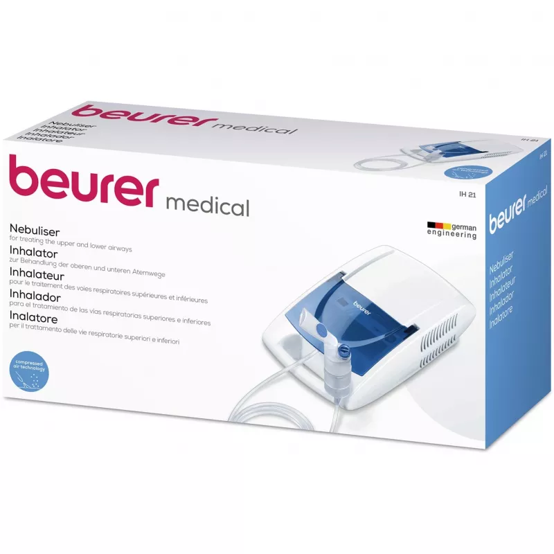 Inhalator Beurer IH 21 draagbare vernevelaar, wit/blauw