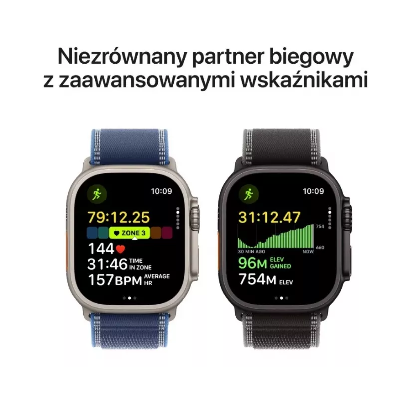Smartwatch Apple Watch Ultra 3 GPS + Cellular 49mm behuizing van zwart titanium