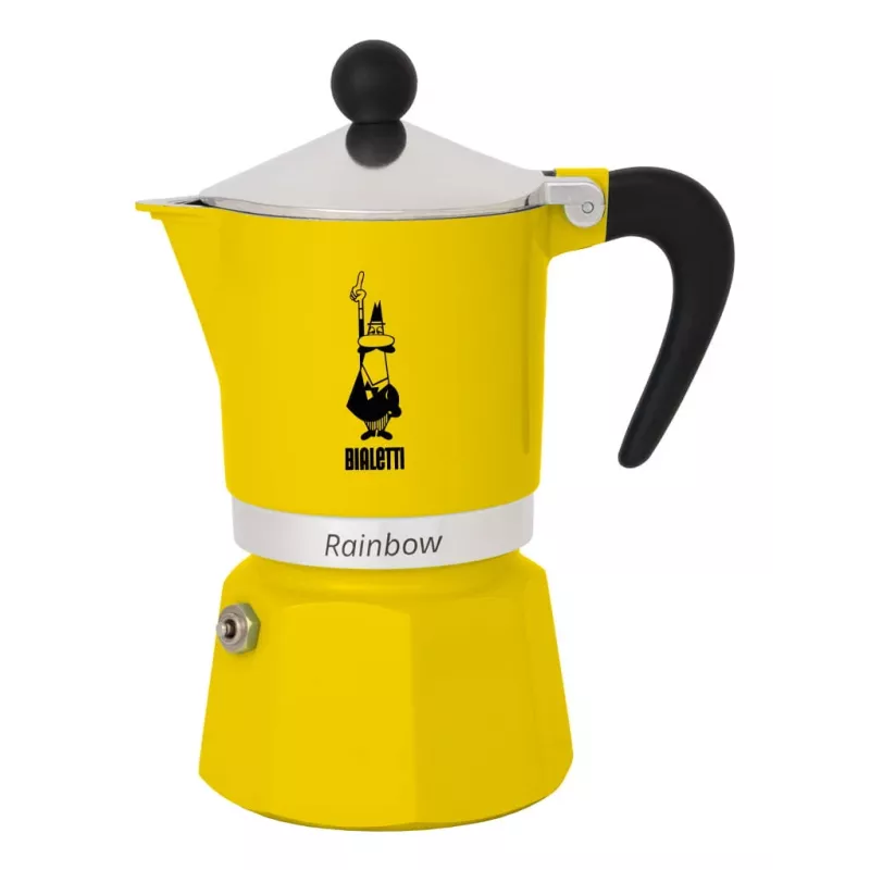 Moka pot Bialetti Rainbow zwart geel
