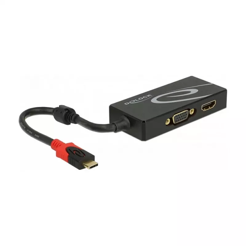 USB-grafische adapter DeLOCK 87730 3840 x 2160 pixel zwart