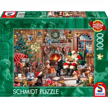 Schmidt Spiele 58872 puzzel – 1000 stukjes, kerstscène, vanaf 12 jaar