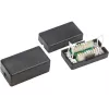 Netwerkcontactdoos A-LAN WTM06 voor Cat5e-kabel, AWG 22–26, zwart