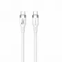 HYPER HyperJuice 240W Siliconen USB-C naar USB-C kabel (0,9 m/1 m) - Wit
