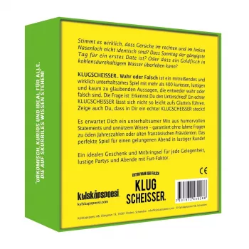 Klugscheisser - Waar of niet waar-editie, partyspel