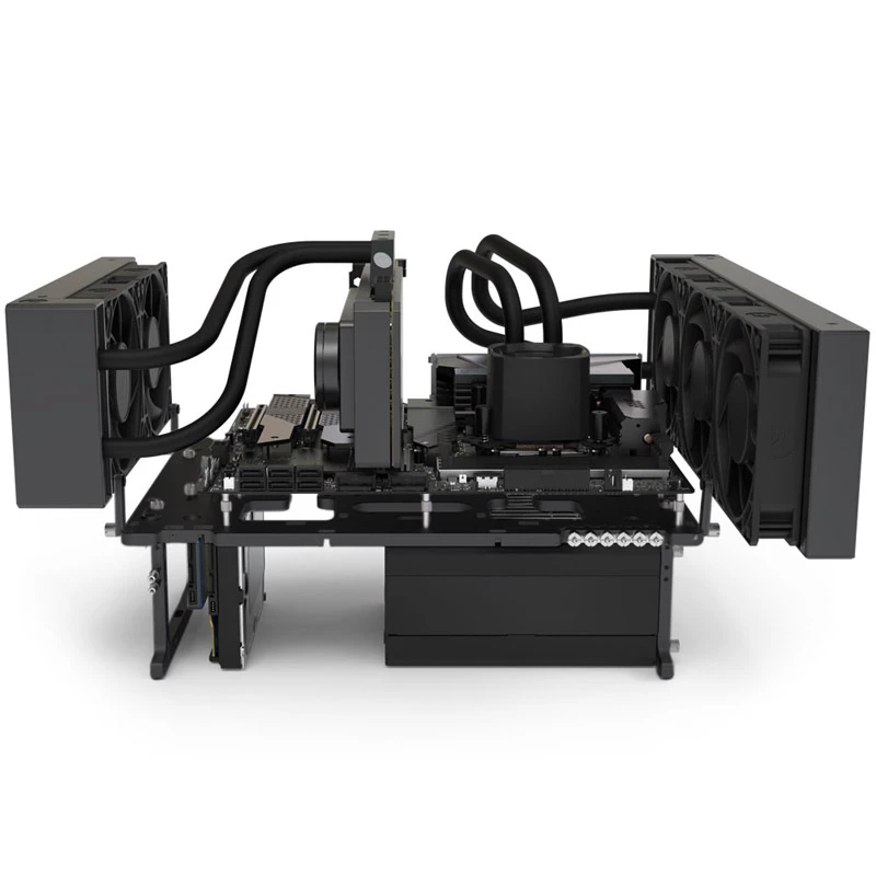 Benchtable Streacom BC1 V2 zwart ATX-ondersteuning aluminium